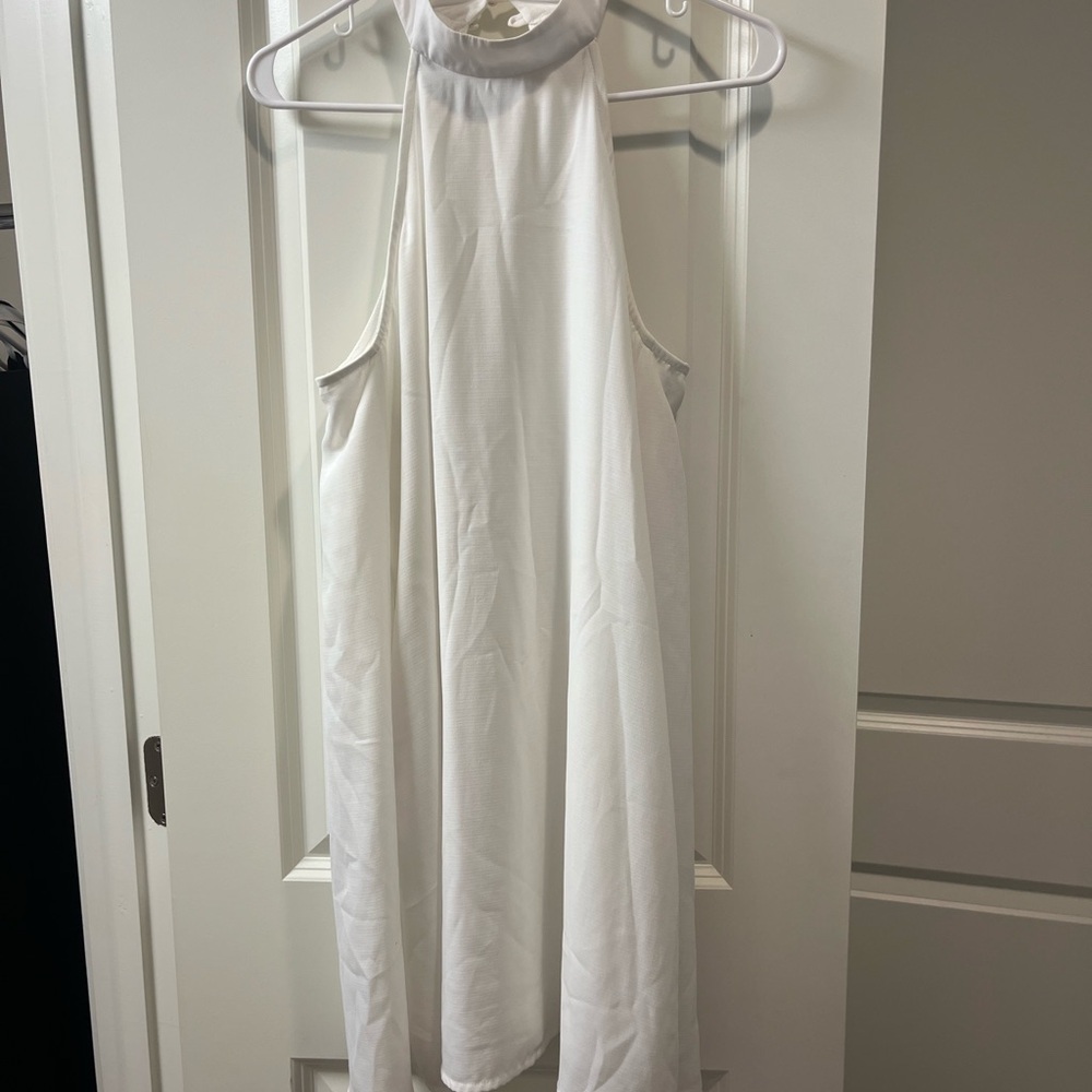 Lulu's Ivory Sleeveless Dress